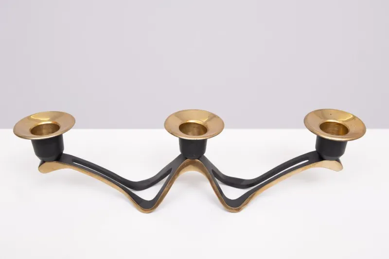 Pamono Candleholder by Walter Bosse for Richard Rohac, Austria, 1960s> Candleholders