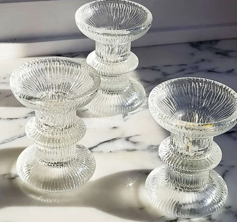 New Pamono Candleholders from Luminarc, 1970s, Set of 3
