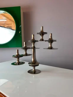 Outlet Pamono Candlesticks by Hans Nagel for BMF, Set of 5