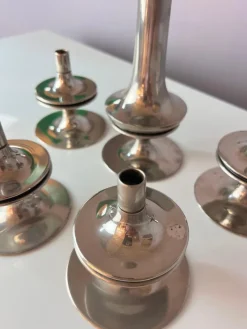 Outlet Pamono Candlesticks by Hans Nagel for BMF, Set of 5