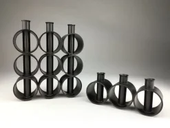 Pamono Candlesticks, Denmark, 1960s, Set of 2> Candleholders