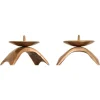 Pamono Candlesticks in Brass, 1960s, Set of 2> Candleholders