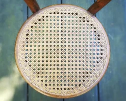 Clearance Pamono Caned Bistro Children's Chair by J.J. Kohn, 1900s