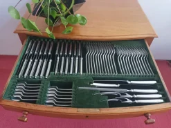 Pamono Canteen of Cutlery by Mappin & Webb, 1920s, Set of 109><noscript><img width=