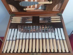 Pamono Canteen of Cutlery from Viners, 1920s, Set of 103><noscript><img width=
