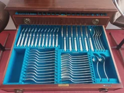 Pamono Canteen of Cutlery from Walker & Hall, 1930s, Set of 117><noscript><img width=