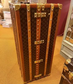 New Pamono Canvas Monogram Trunk from Louis Vuitton, Paris, 1914
