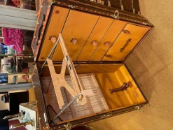 New Pamono Canvas Monogram Trunk from Louis Vuitton, Paris, 1914
