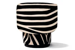 Pamono Caos Accent Chair in Zebra Furry Velvet from Moanne