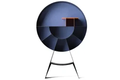 Pamono Caos Bookshelf in Black by Alessandro Guerriero for Officine Tamborrino