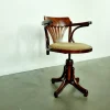 Pamono Captains Desk Chair by Michael Thonet for Ligna, 1950s> Office Chairs