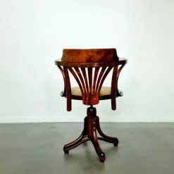 Pamono Captains Desk Chair by Michael Thonet for Ligna, 1950s> Office Chairs