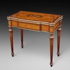 New Pamono Card Table in Burr Walnut