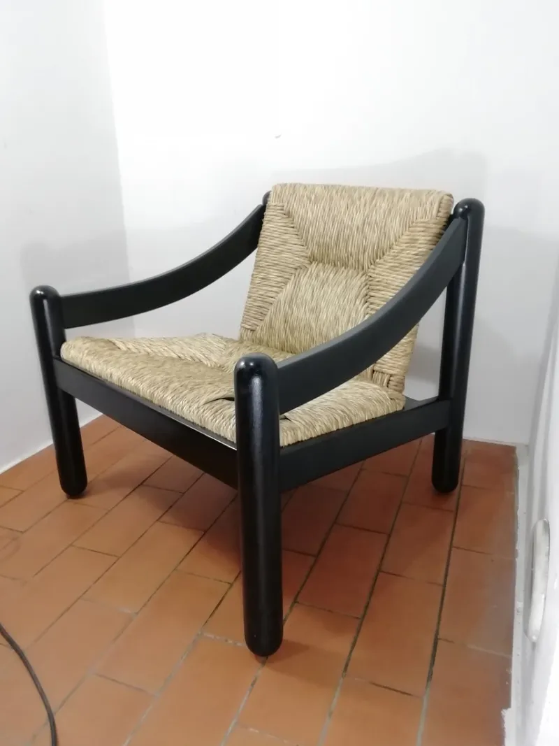 Pamono Carimate Armchair Model 930 by Vico Magistretti for Cassina, 1960s> Lounge Chairs & Armchairs