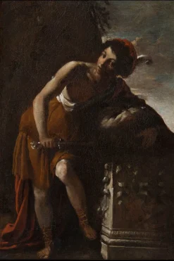 Outlet Pamono Carlo Bononi, The Triumph of David, Oil on Canvas, Early 17th Century, Framed