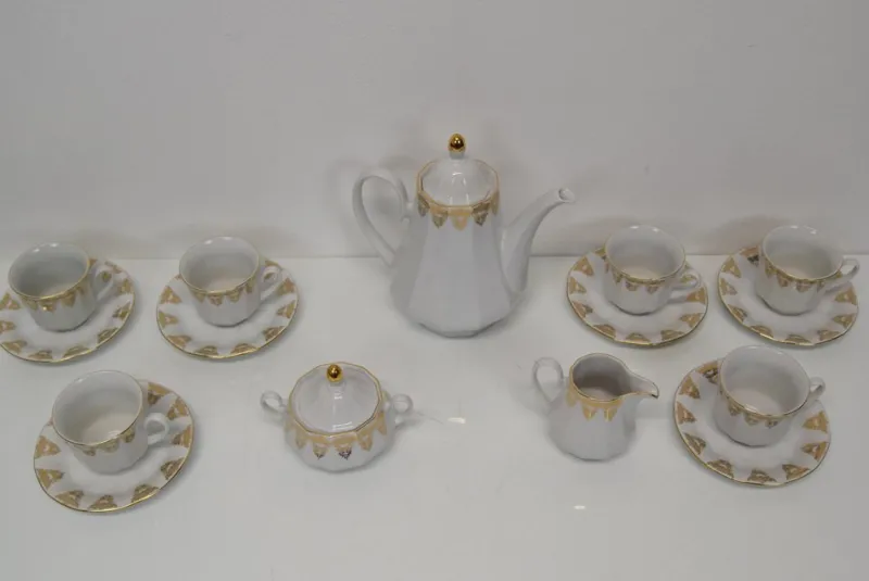 Pamono Carlsbad Porcelain Tea or Coffee Service from Epiag, 1960s, Set of 9> Coffee & Tea Service