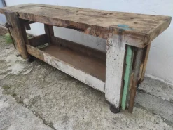 Pamono Carpenter's Workbench in Beech, 1940s><noscript><img width=