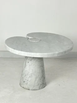 Pamono Carrara Marble Coffee Table by Angelo Mangiarotti for Skipper, 1971> Coffee & Side Tables