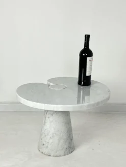 Pamono Carrara Marble Coffee Table by Angelo Mangiarotti for Skipper, 1971> Coffee & Side Tables