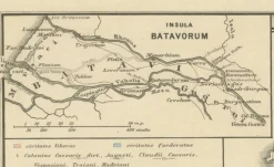 Outlet Pamono Cartographic Overview of Gallic Tribes and Roman Provinces, 1880
