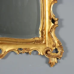 Clearance Pamono Carved and Gilded Rococo Style Mirror