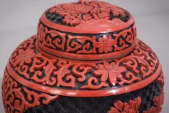 Pamono Carved and Lacquered Chinese Ginger Jar><noscript><img width=