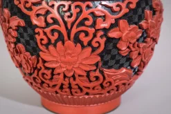 Pamono Carved and Lacquered Chinese Ginger Jar><noscript><img width=