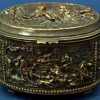 Sale Pamono Carved Bronze Bas-Relief Jewelry Box or Tobacco Holder, France, 19th Century