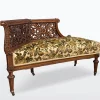 Pamono Carved Wooden Bench, 1880> Benches
