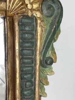 Outlet Pamono Carved Wooden Mirror, 1970s