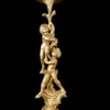 Pamono Carved Wooden Sculpture Column with Cherubs, 1920s> Pedestals And Columns
