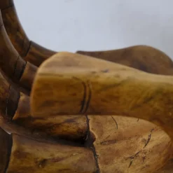 Pamono Carved Wooden Sculpture Chair in the Shape of a Hand, 1980s