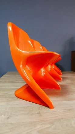 Pamono Casalino Children's Chair by Alexander Begge for Casala, 1970s, Set of 4><noscript><img width=