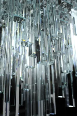 Pamono Cascata Side Table in Crystal Glass by Barberini & Gunnell><noscript><img width=