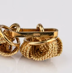Outlet Pamono Cased 18 Karat Gold & Sapphire Cufflinks by Hans Georg Mautner, Set of 2