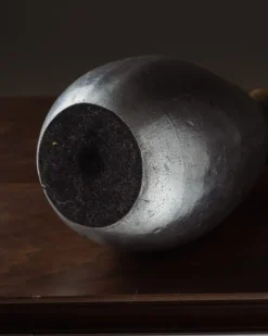 Pamono Cast Aluminum Vase from Philippe Jean, 1970s><noscript><img width=