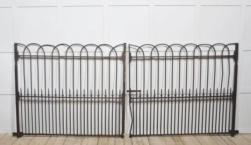 Hot Pamono Cast and Wrought Iron Gates, Set of 2