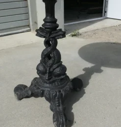 Sale Pamono Cast Iron and Oak Pub Table, 1950s