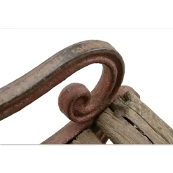 Outlet Pamono Cast Iron and Wood Garden Bench
