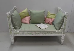 Pamono Cast Iron Bench Bed, 1900s><noscript><img width=