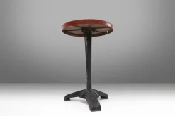 Pamono Cast Iron Bistro Table with Bakelite Top from Louis Vuitton, France, 1930s><noscript><img width=