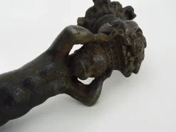 Pamono Cast Iron Cherub Angel Door Knocker, 1800s><noscript><img width=