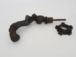 Pamono Cast Iron Cherub Angel Door Knocker, 1800s><noscript><img width=