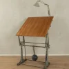 Pamono Cast Iron Drawing Table, 1950s> Desks