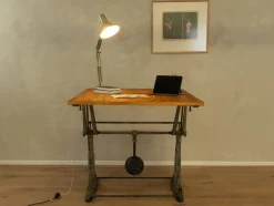 Pamono Cast Iron Drawing Table, 1950s> Desks