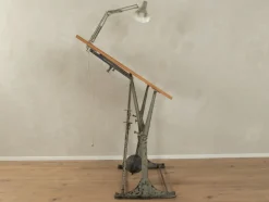 Pamono Cast Iron Drawing Table, 1950s><noscript><img width=