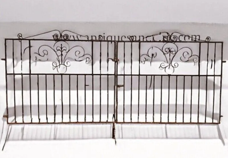 Online Pamono Cast Iron Driveway Gates, Set of 2
