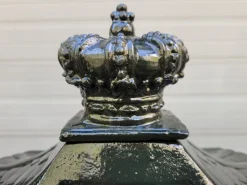 Pamono Cast Iron English Mailbox Letterbox on Leg Green><noscript><img width=