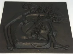 Pamono Cast Iron Fireback, 1950s><noscript><img width=