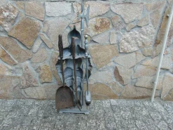 Clearance Pamono Cast Iron Fireplace Tools, 1970s, Set of 4